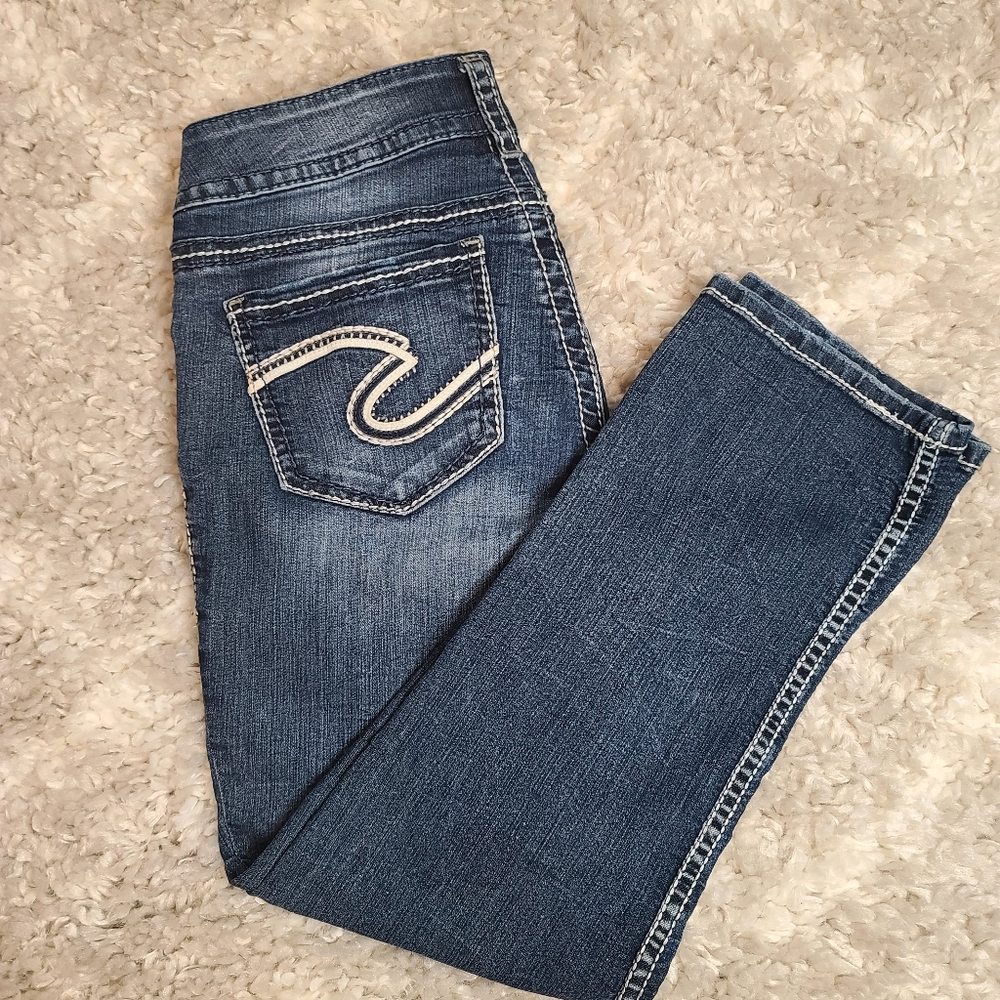 Silver jeans capri